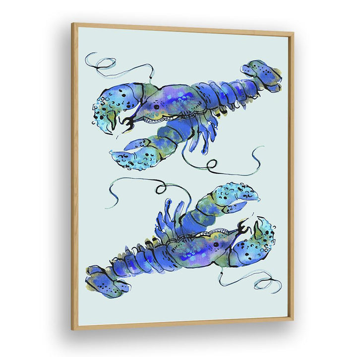 Quotes painting - LOBSTERS ON AZURE BY ANIA ZWARA by Asianmonk