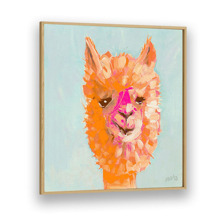 chre painting - ORANGE ALPACA BY ANIA ZWARA by Asianmonk