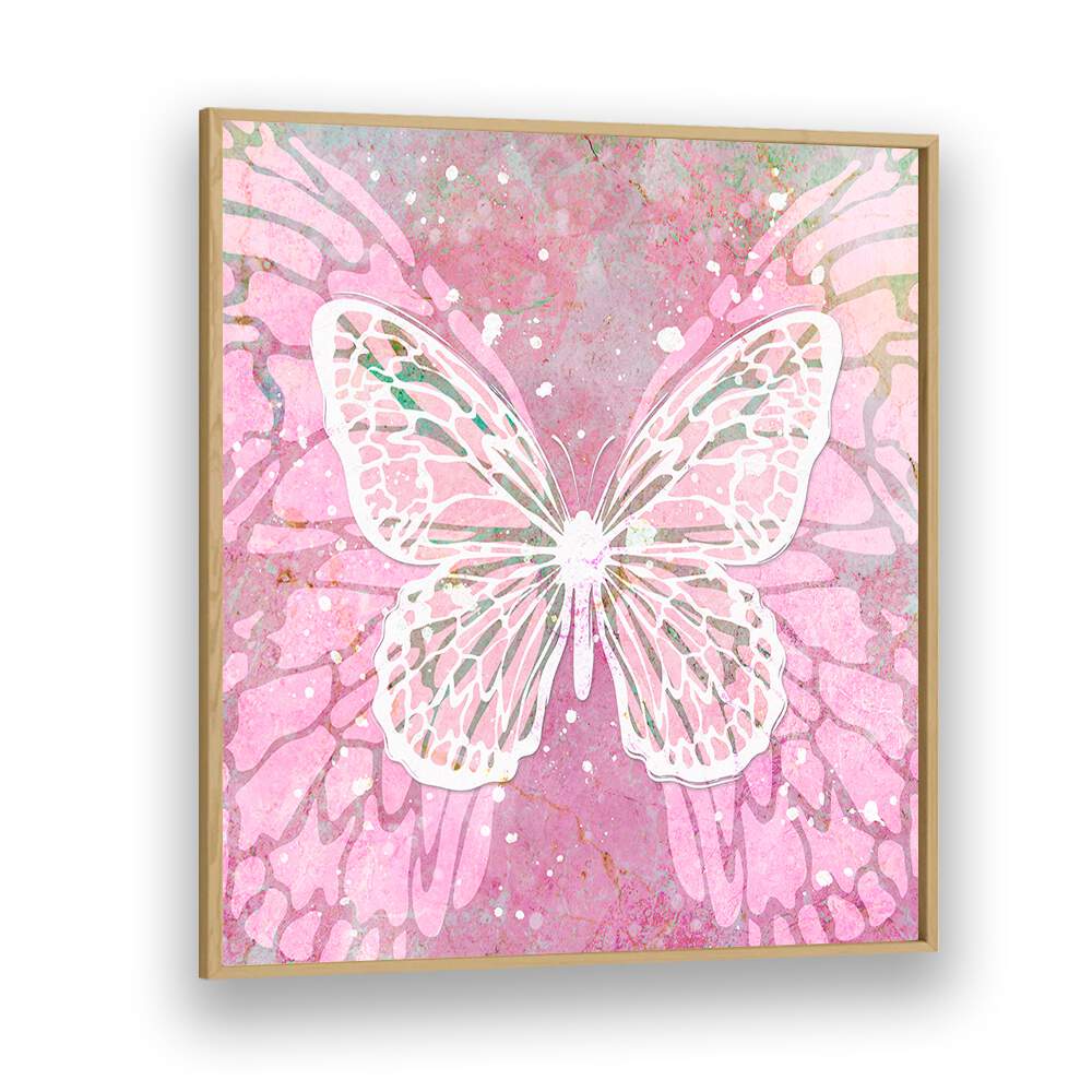 PINK BUTTERFLY BY MARTINA FASHION PAINTINGS, FASHION POSTERS