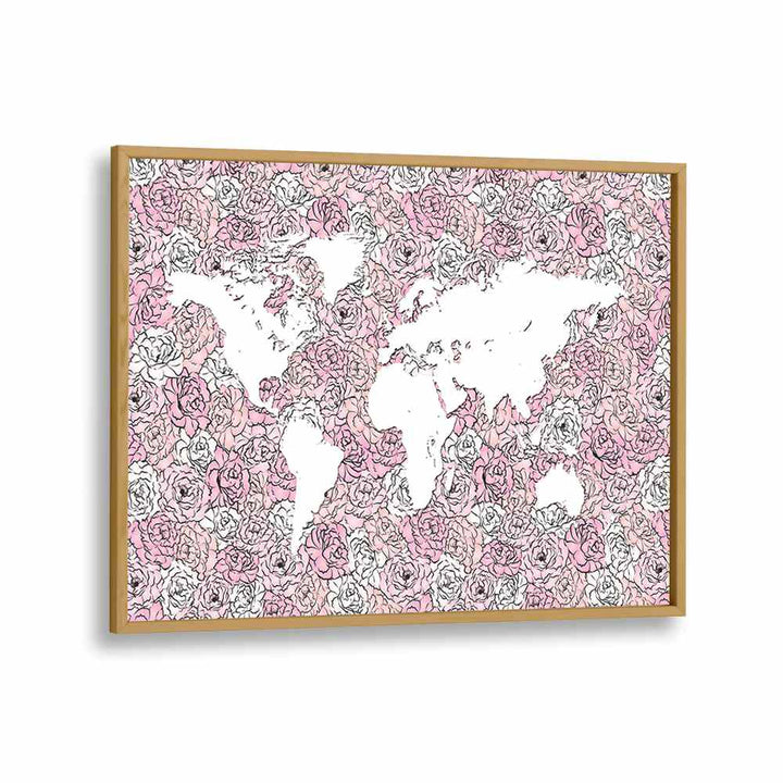 PINK MAP BY MARTINA FASHION PAINTINGS, FASHION POSTERS