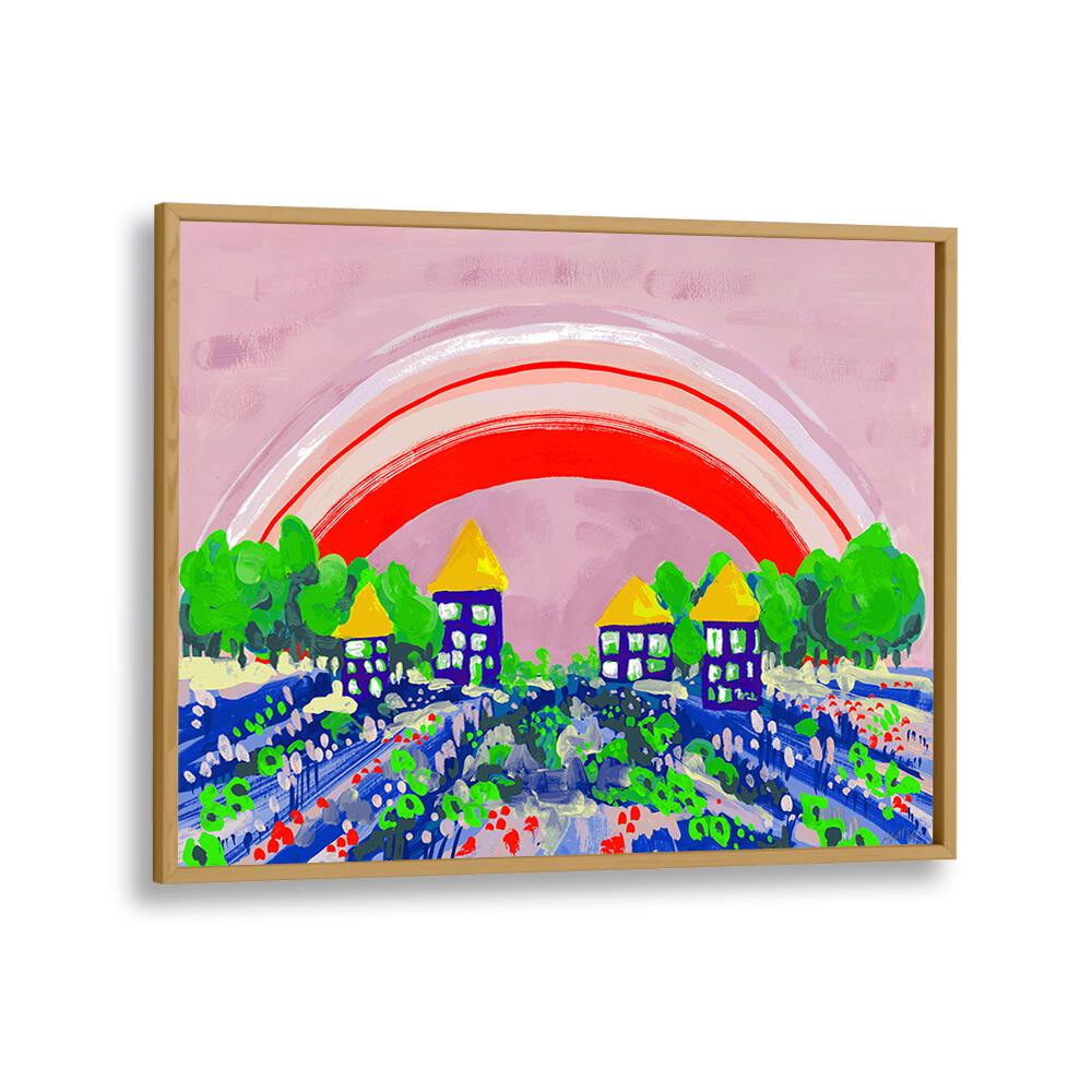 kids painting - RED RAINBOW BY ANIA ZWARA by Asianmonk