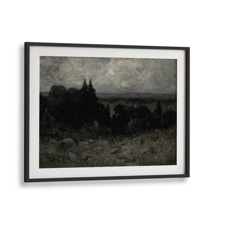 Obsidian Dreams Echoes Of Gothic Majesty Gothic Art Prints in Black Frame With Mount