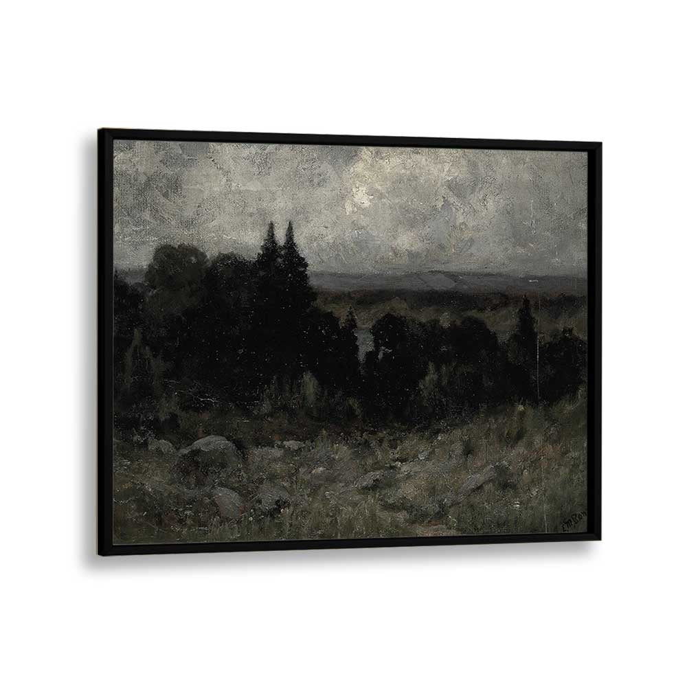 Obsidian Dreams Echoes Of Gothic Majesty Gothic Art Prints in Black Plain Frame