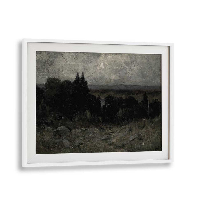 Obsidian Dreams Echoes Of Gothic Majesty Gothic Art Prints in White Frame With Mount