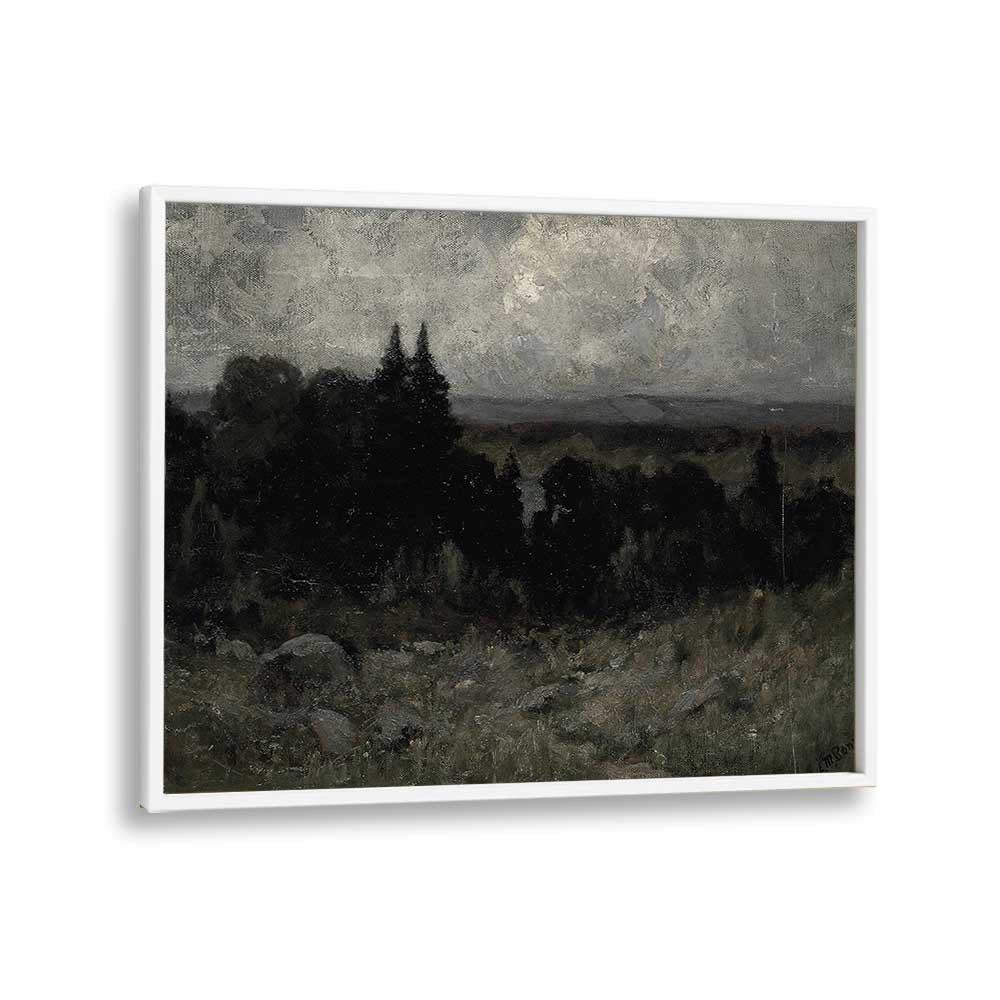 Obsidian Dreams Echoes Of Gothic Majesty Gothic Art Prints in White Plain Frame