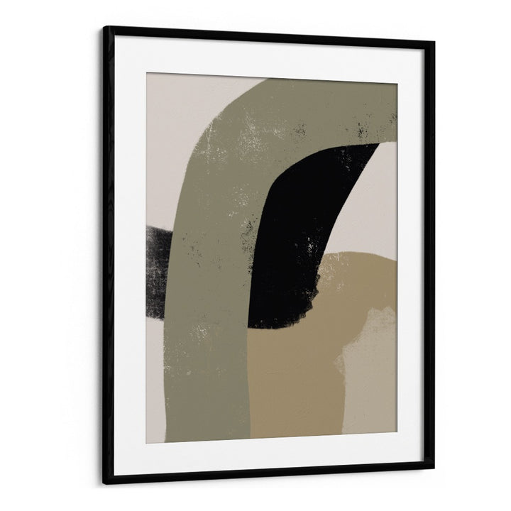 Obviam by Yopie Studio Abstract Paintings Abstract Art Prints in Black Frame With Mount