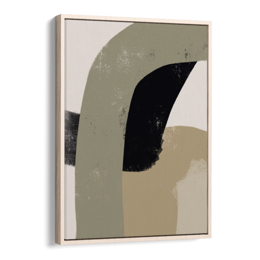 Obviam by Yopie Studio Abstract Paintings Abstract Art Prints in Oak Wood Floater Frame