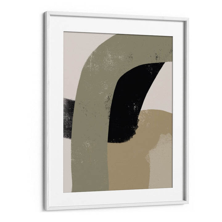 Obviam by Yopie Studio Abstract Paintings Abstract Art Prints in White Frame With Mount