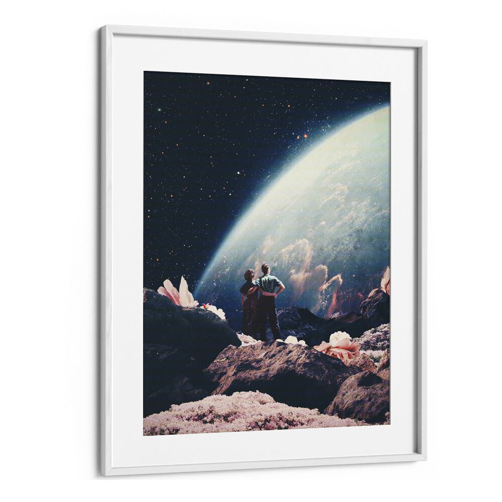 Often Mistaken For Absent By Frank Moth Surreal Art Prints Surrealism in White Frame With Mount