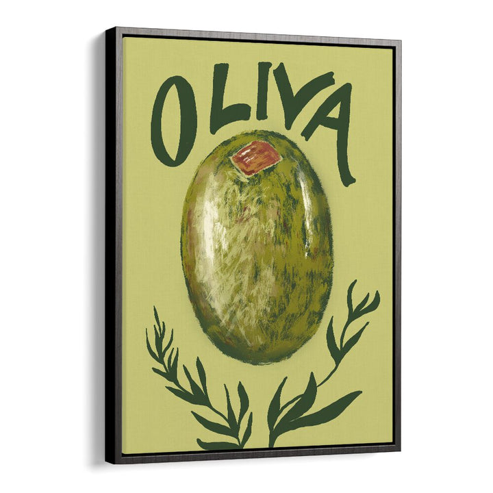 Olive by Studio Dolci Kitchen Art Prints in Black Floater Frame