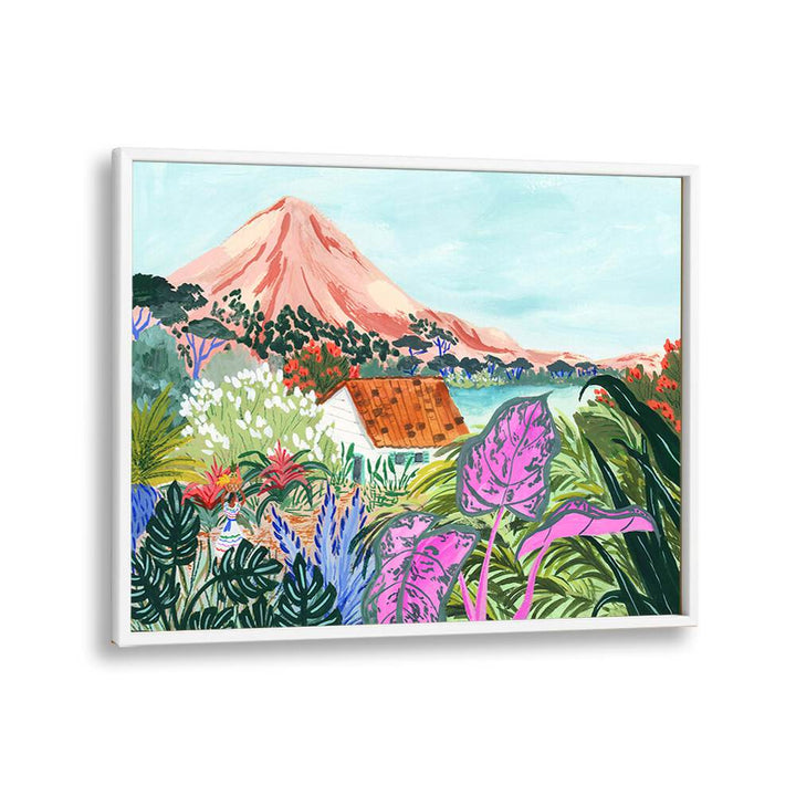 Ometepe By Sarah Gesek Landscape Art Prints in White Plain Frame