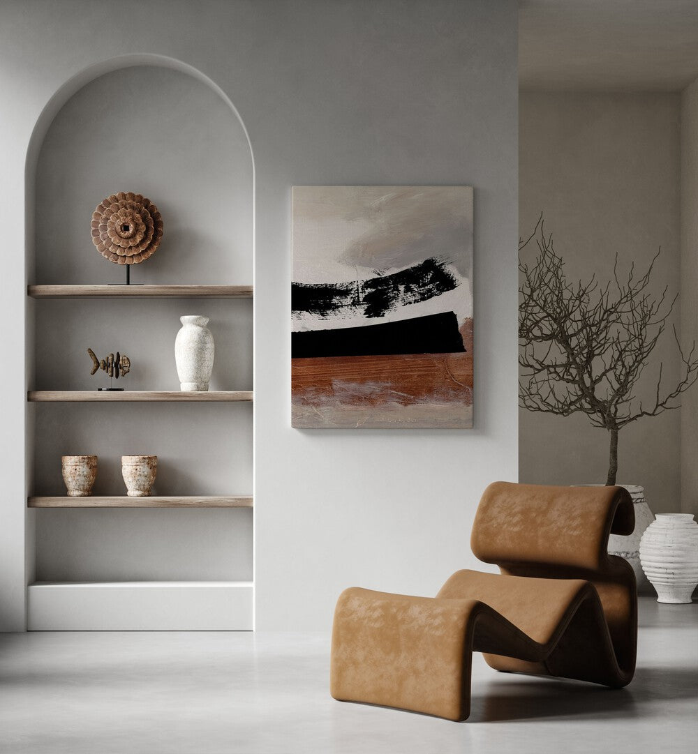 On Deck By Dan Hobday Abstract Art Abstract Paintings in Gallery Wrap placed on a White Colored Wall in the Drawing Room