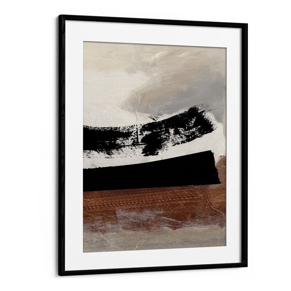 On Deck By Dan Hobday Abstract Art Abstract Paintings in Black Frame With Mount