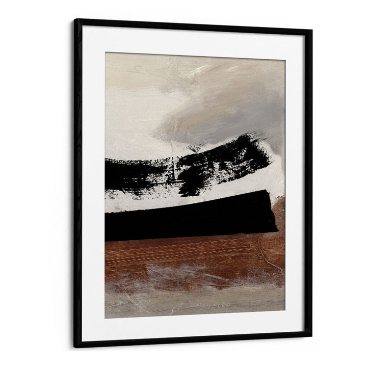 On Deck By Dan Hobday Abstract Art Abstract Paintings in Black Frame With Mount