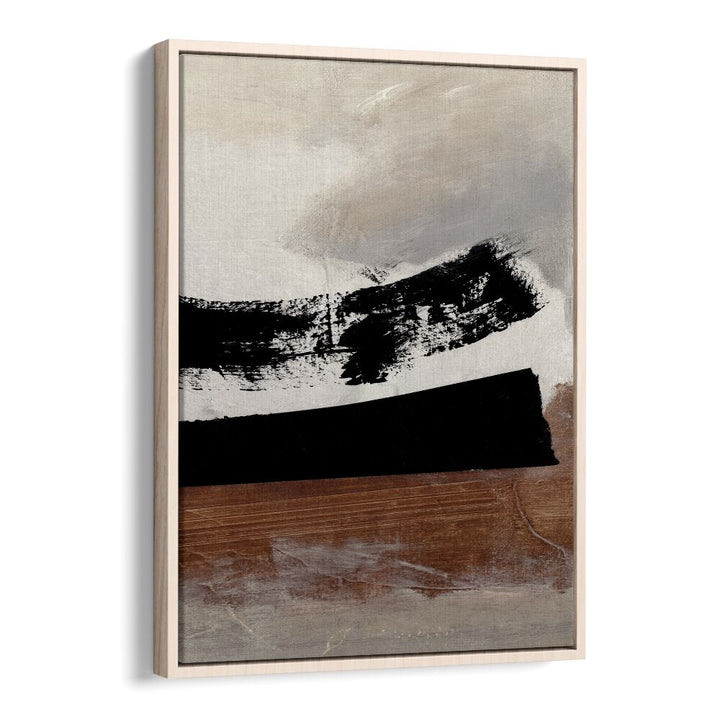 On Deck By Dan Hobday Abstract Art Abstract Paintings in Oak Wood Floater Frame