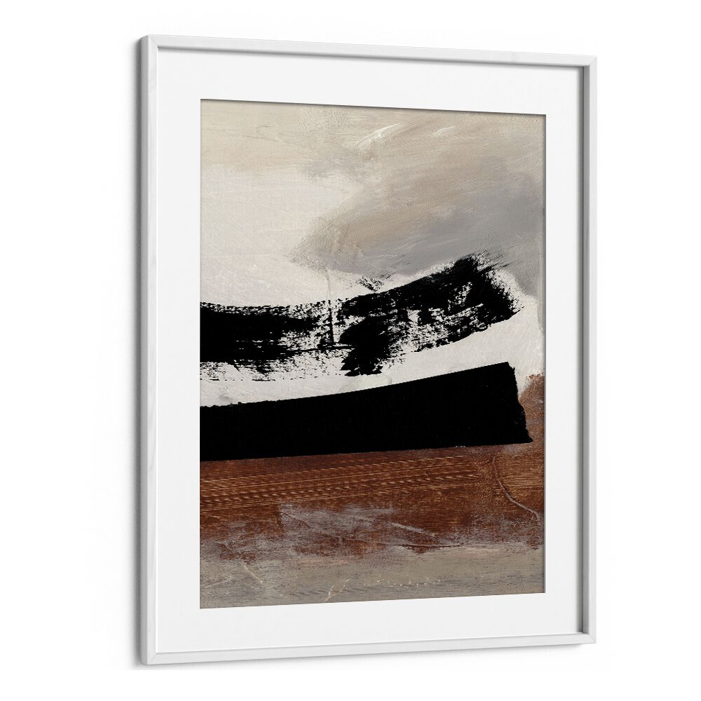 On Deck By Dan Hobday Abstract Art Abstract Paintings in White Frame With Mount