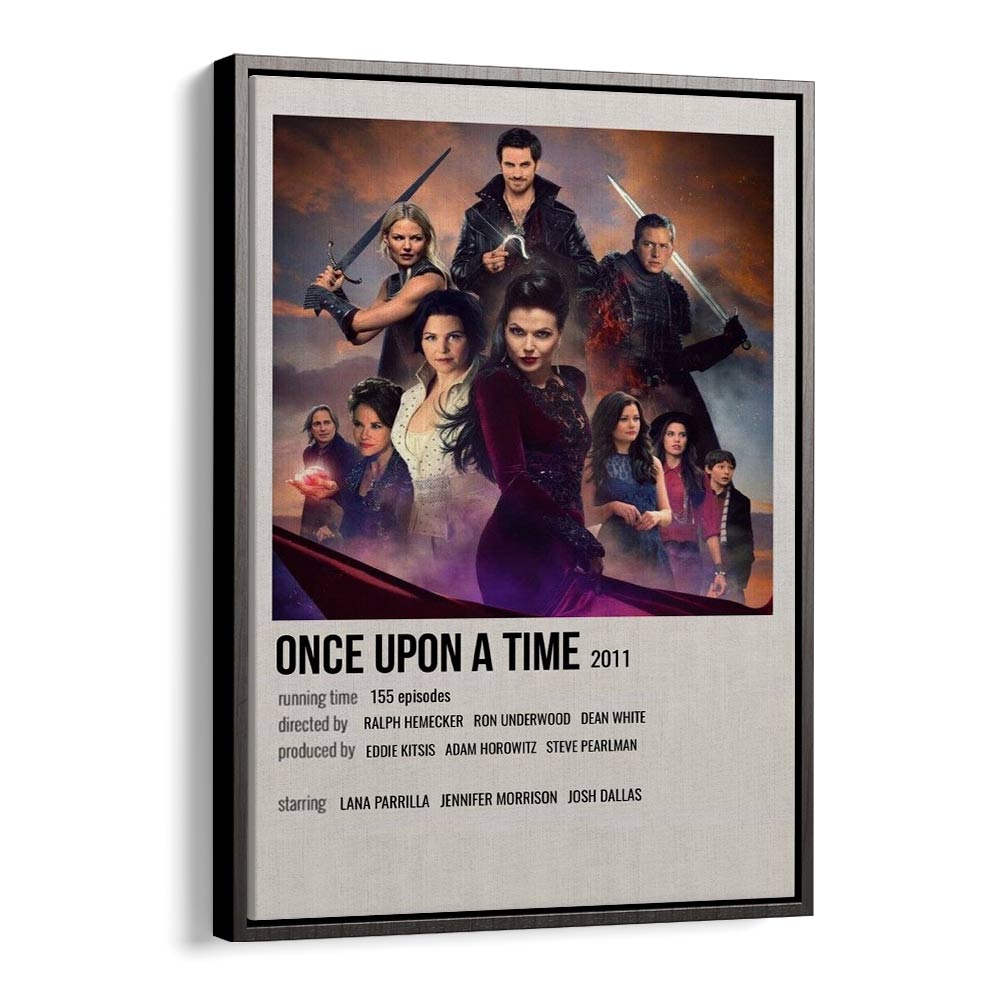 Once Upon A Time 2011 Movie Posters in Black Floater Frame