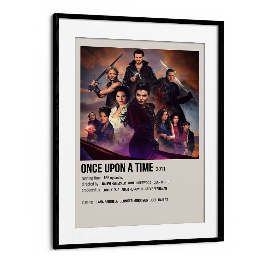 Once Upon A Time 2011 Movie Posters in Black Frame With Mount