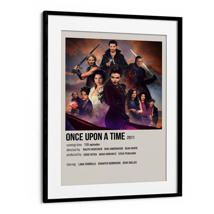 Once Upon A Time 2011 Movie Posters in Black Frame With Mount