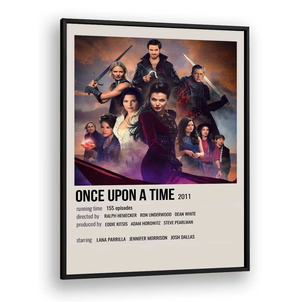 Once Upon A Time 2011 Movie Posters in Black Plain Frame