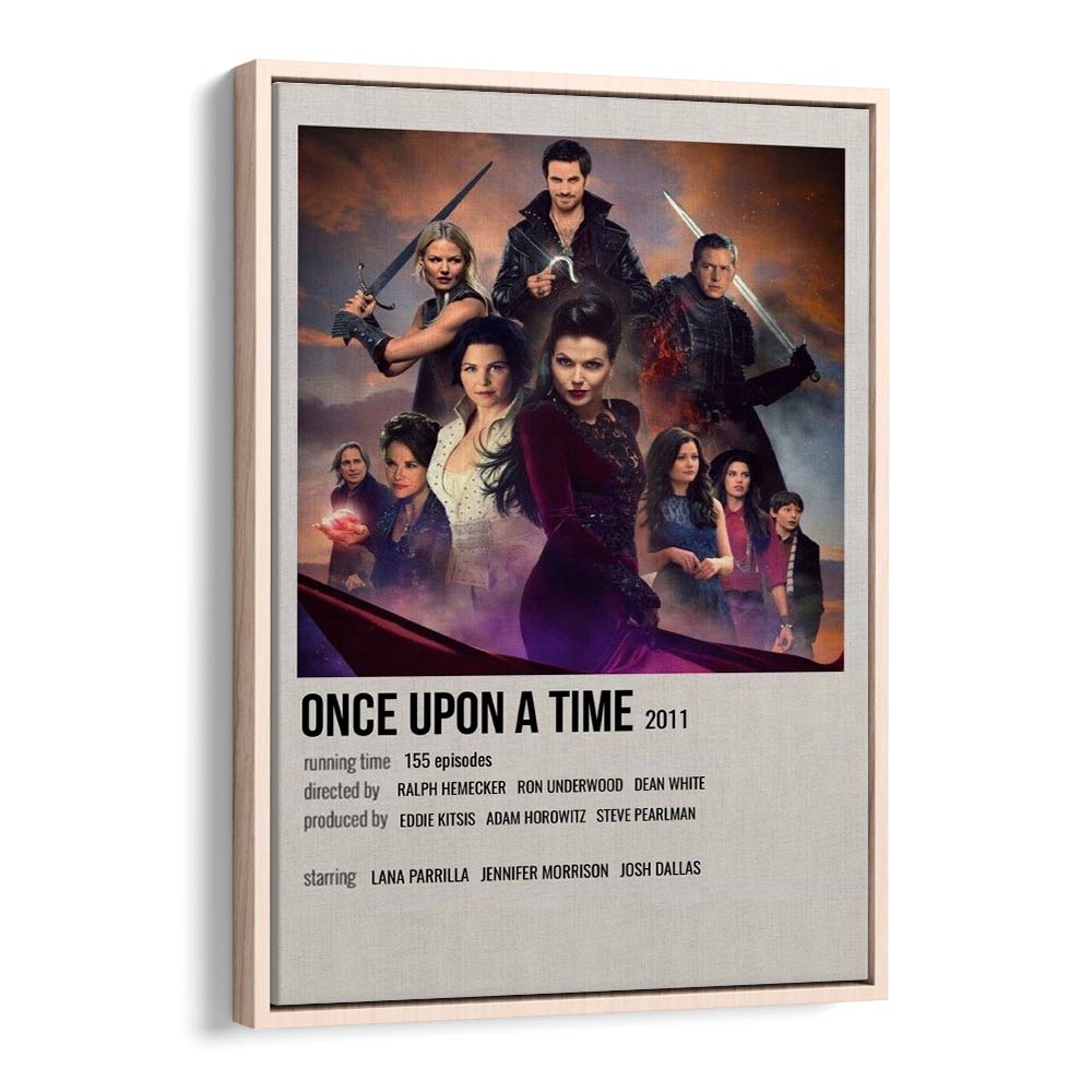 Once Upon A Time 2011 Movie Posters in Oak Wood Floater Frame
