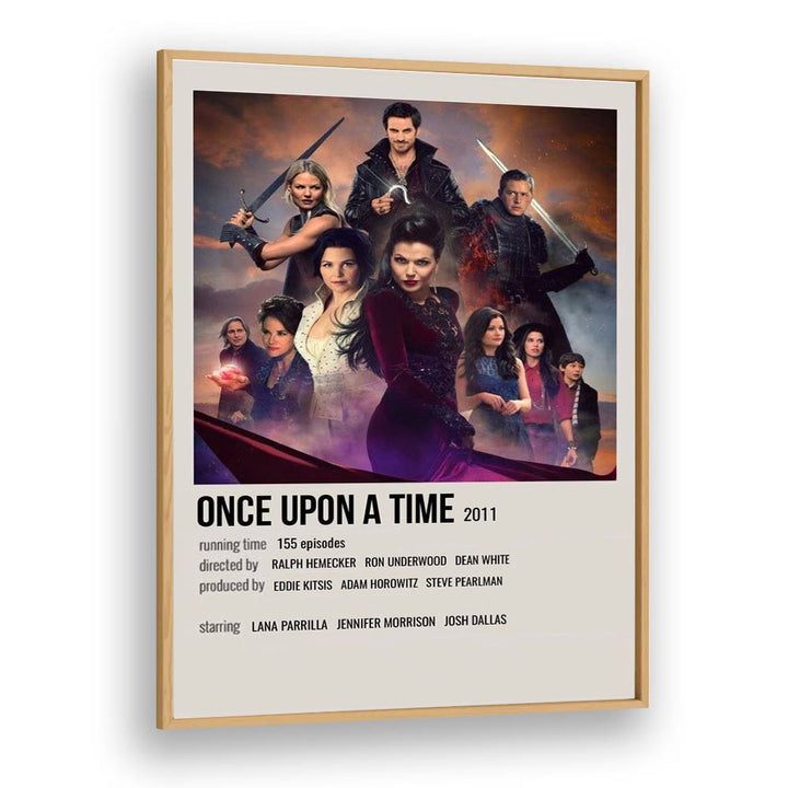 Once Upon A Time 2011 Movie Posters in Oak Wood Plain Frame