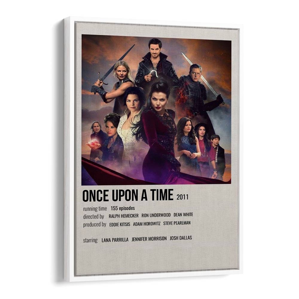 Once Upon A Time 2011 Movie Posters in White Floater Frame