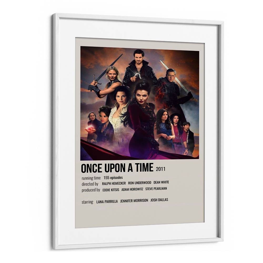 Once Upon A Time 2011 Movie Posters in White Frame With Mount