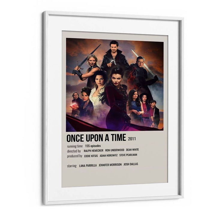 Once Upon A Time 2011 Movie Posters in White Frame With Mount
