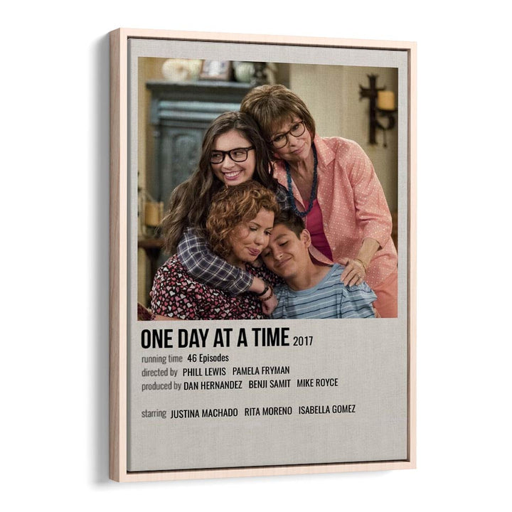 One Day At A Time 2017 Movie Posters in Oak Wood Floater Frame