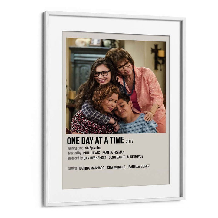 One Day At A Time 2017 Movie Posters in White Frame With Mount