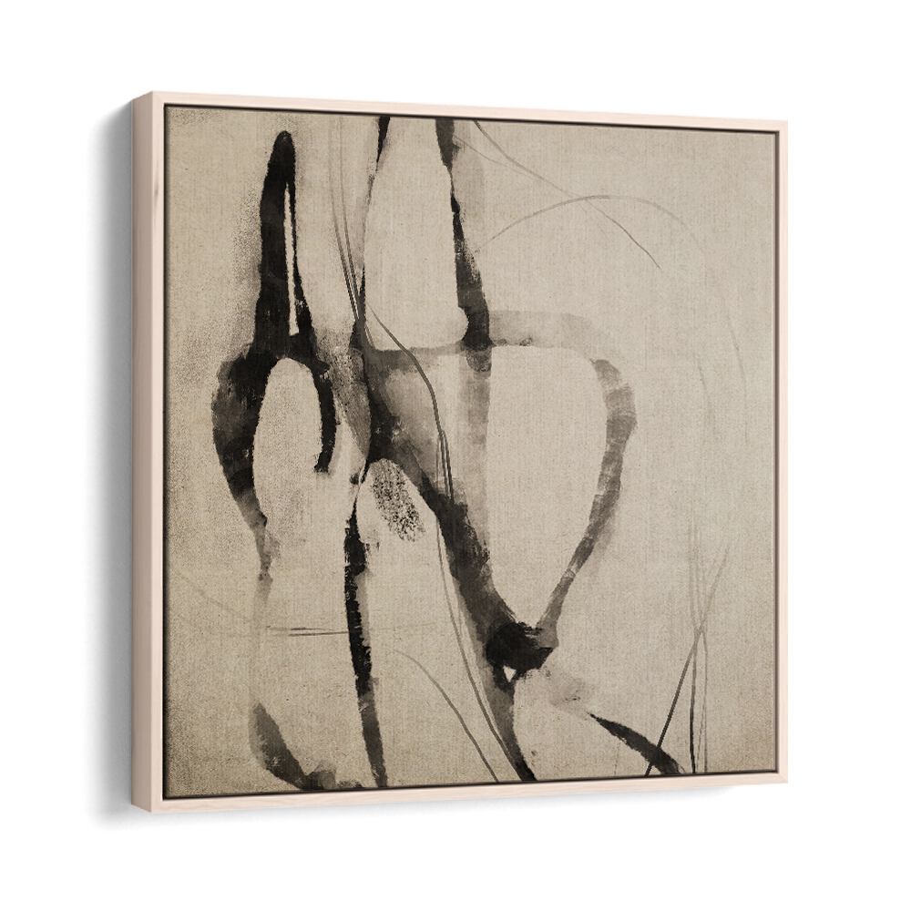 Onisa By Dan Hobday Abstract Art Abstract Paintings in Oak Wood Floater Frame