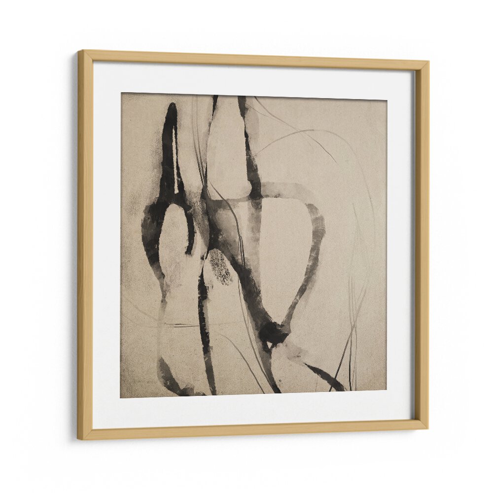 Onisa By Dan Hobday Abstract Art Abstract Paintings in Oak Wood Frame With Mount