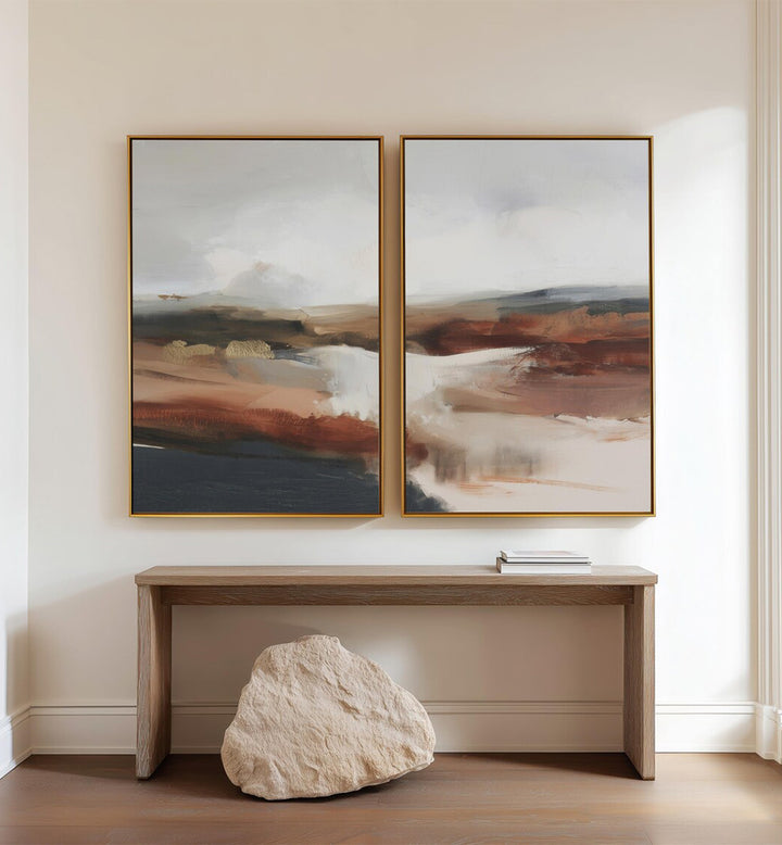 OPEN SKIES, SET OF 2 PAINTINGS