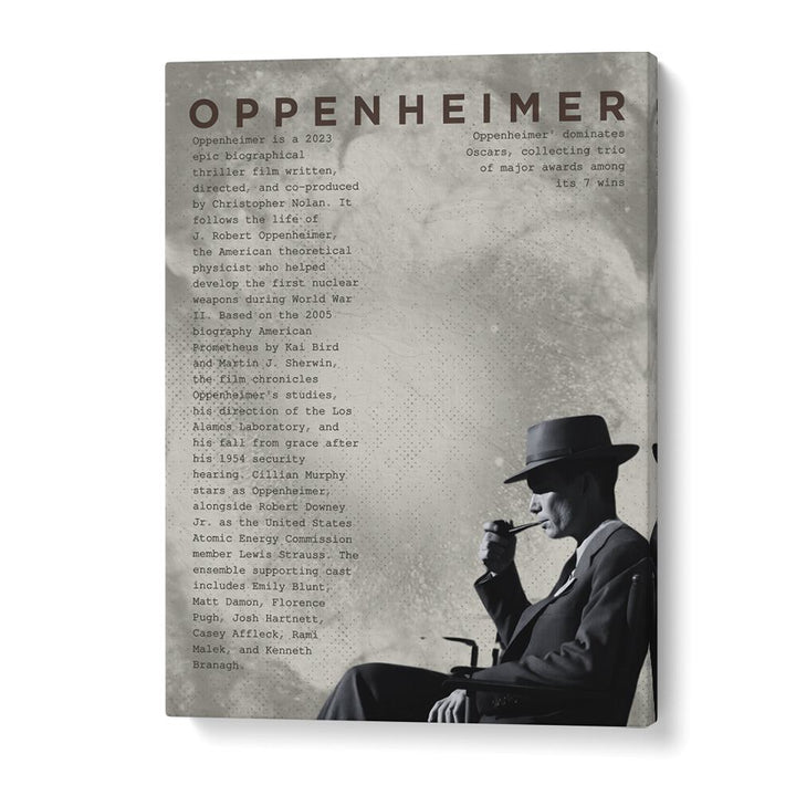 Oppenheimer by Grishma Korjani Movie Posters in Gallery Wrap