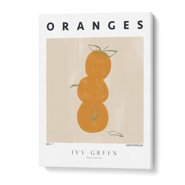 Oranges By Ivy Green Kitchen Art Prints in Gallery Wrap