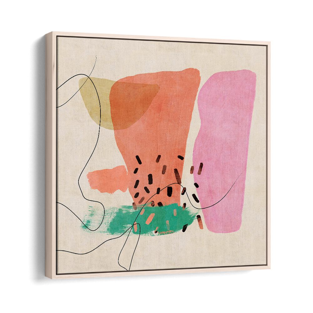 Colorful abstract painting, ORGANIC PAINTED KOPIE XIII, by Ana Rut Bre, perfect for modern art enthusiasts.