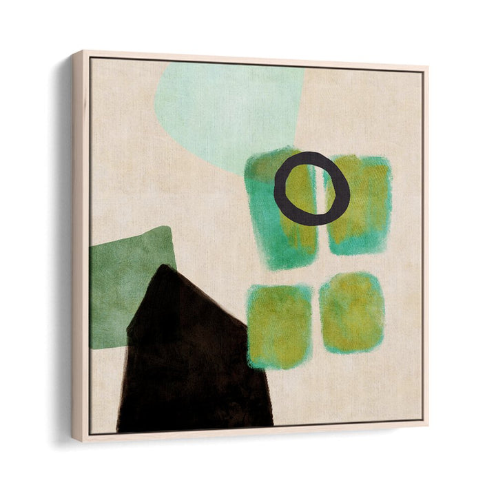 Organic Painted Kopie XIV By Ana Rut Bre Abstract Art Abstract Paintings in Oak Wood Floater Frame