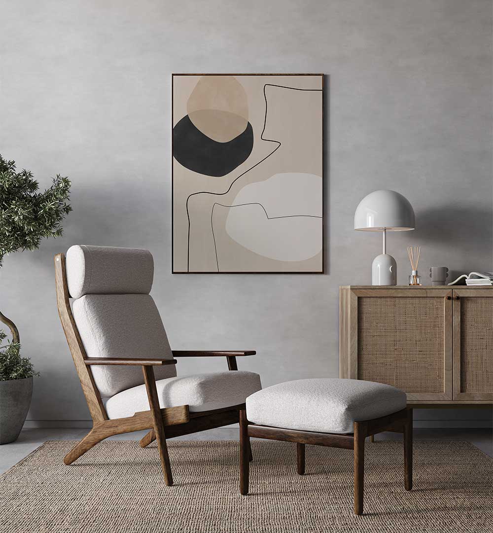 ORGANIC SHAPES & LINES , BOHO ART PAINTINGS