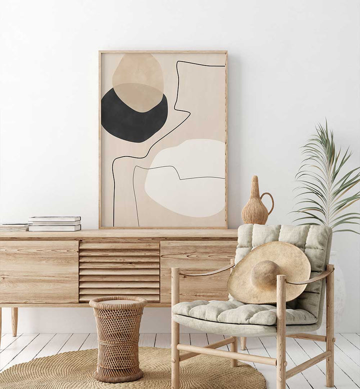 ORGANIC SHAPES & LINES , BOHO ART PAINTINGS