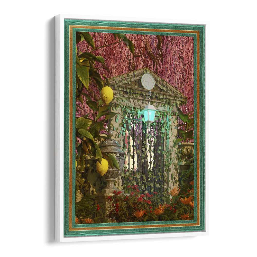 Over Growth By Cosmo Zach Surreal Art Prints Surrealism in White Floater Frame