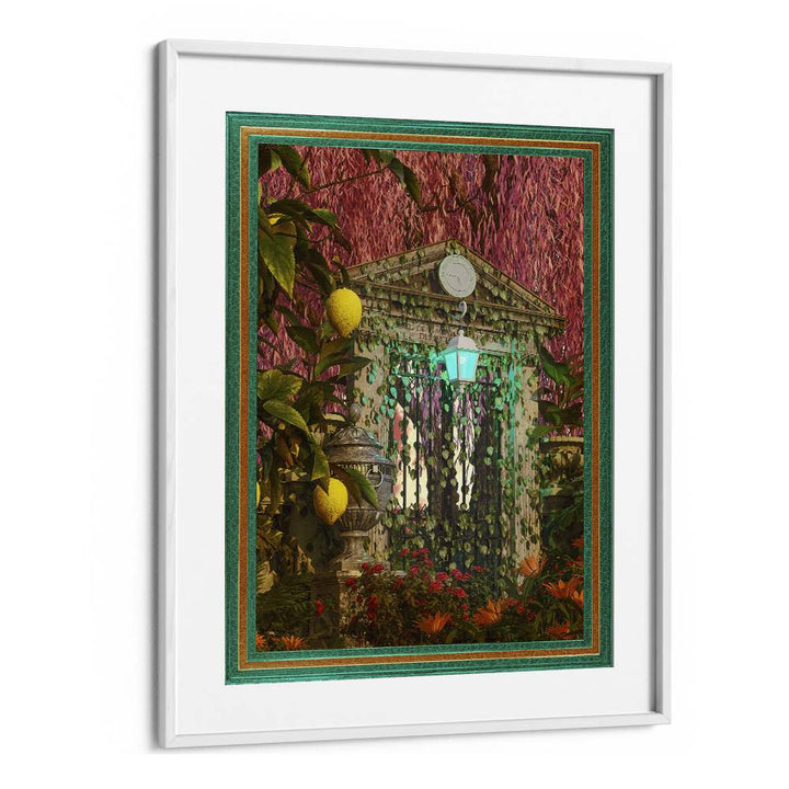 Over Growth By Cosmo Zach Surreal Art Prints Surrealism in White Frame With Mount