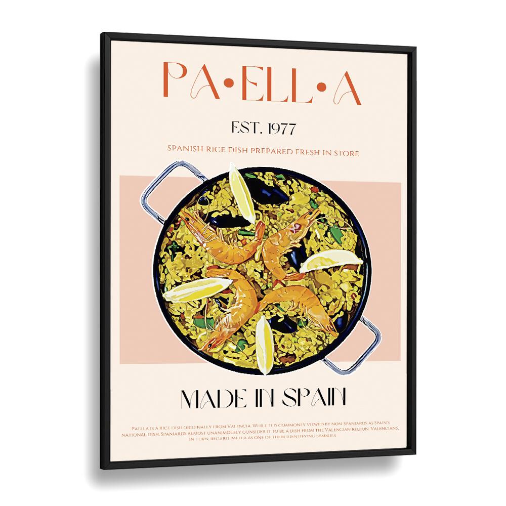 Paella Bar & Cafe Artwork in Black Plain Frame