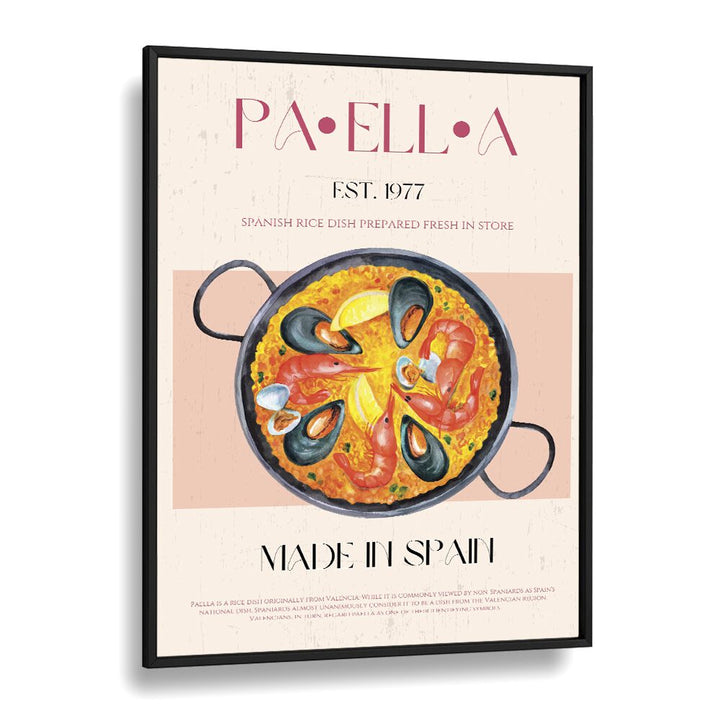 Paella I Bar & Cafe Artwork in Black Plain Frame