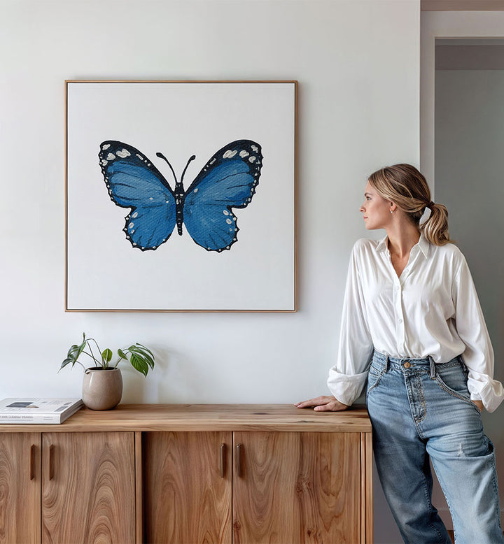 PAINTED BLUE BUTTERFLY