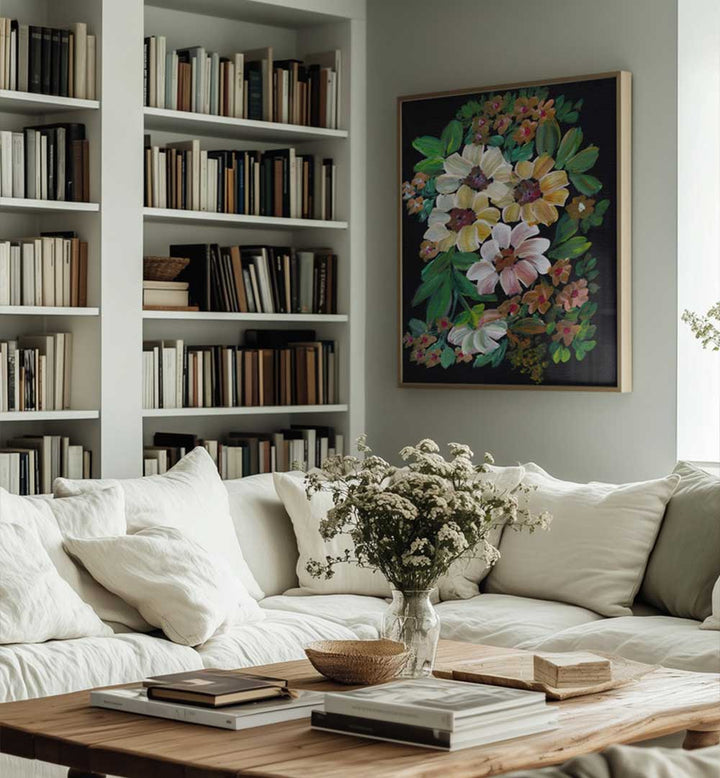 PAINTED FLOWERS , FLORAL FLOWER PAINTINGS
