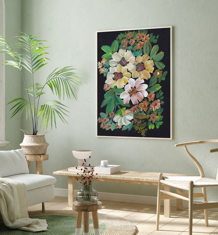 PAINTED FLOWERS , FLORAL FLOWER PAINTINGS