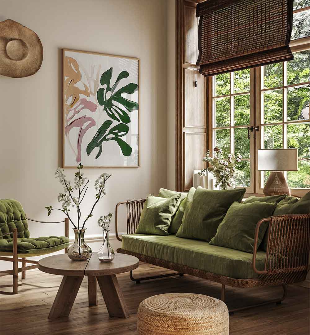 PAINTERLY FLORALS I , FLORAL FLOWER PAINTINGS