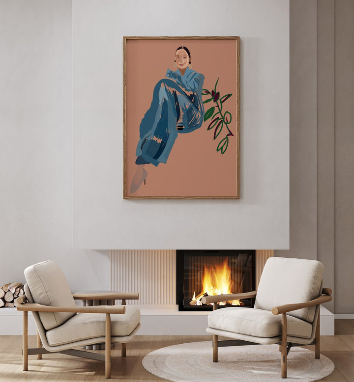 Explore the elegance of PAJAMA CHIC II, PORTRAITS, featuring stylish comfort and artistic charm in a cozy living space.
