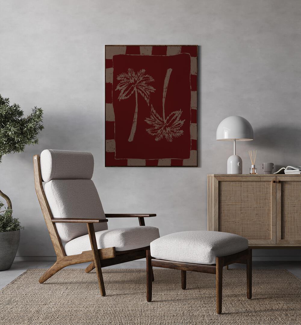 Enhance your space with PALM PARADISE, BOHO ART PAINTINGS, capturing a tropical oasis vibe in your decor.
